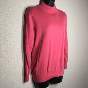 Dressbarn Turtle Neck Pink Sweater